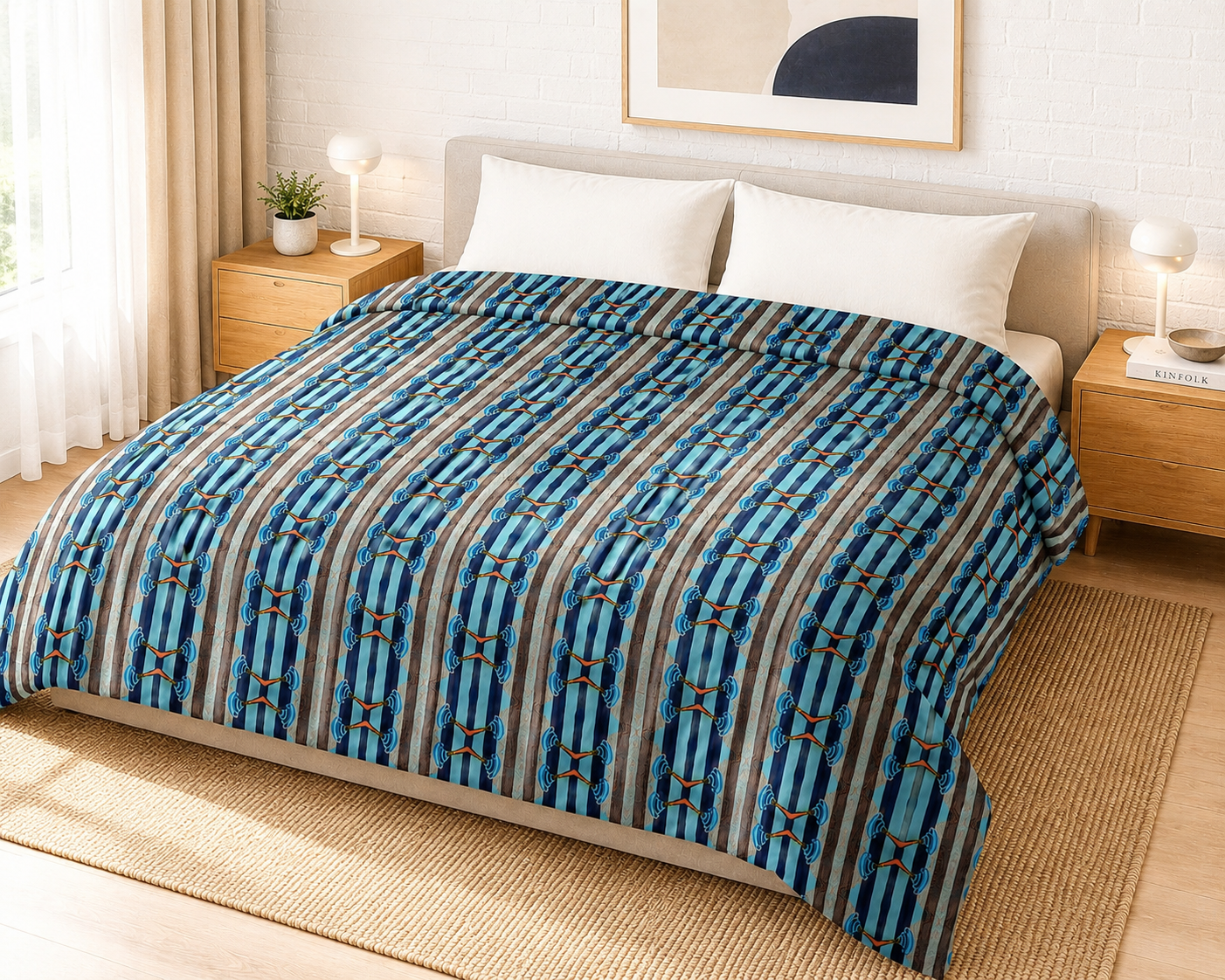Carnival Kiss Stripe Comforter