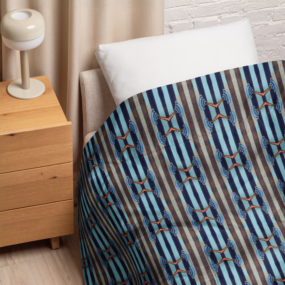 Carnival Kiss Stripe Comforter